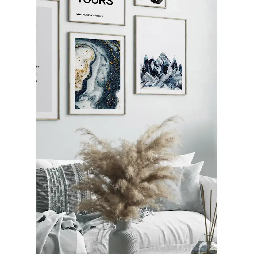 Poster Gallerix Abstract Paper Mountains