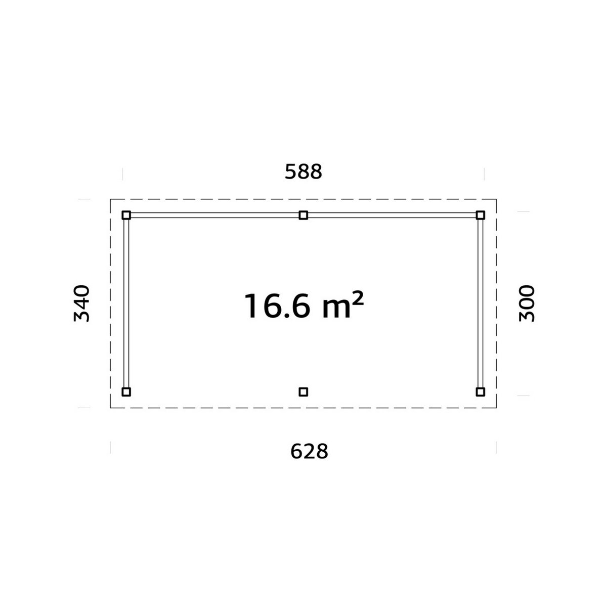 Lenna 16,6 m2 Set 307 BNDIP Behandling: Impregnerad brun