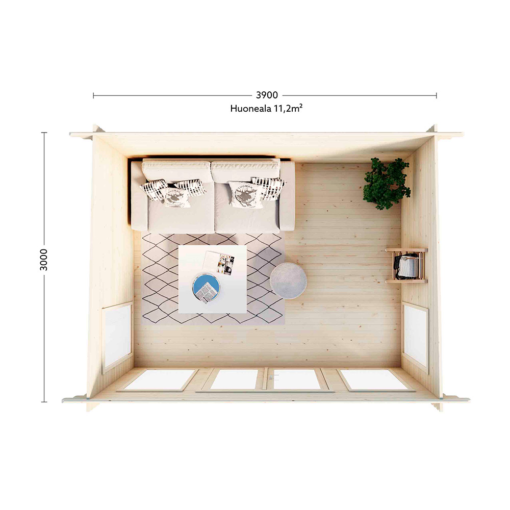 Stuga Luoman Lillevilla Luosto 11,7 m2