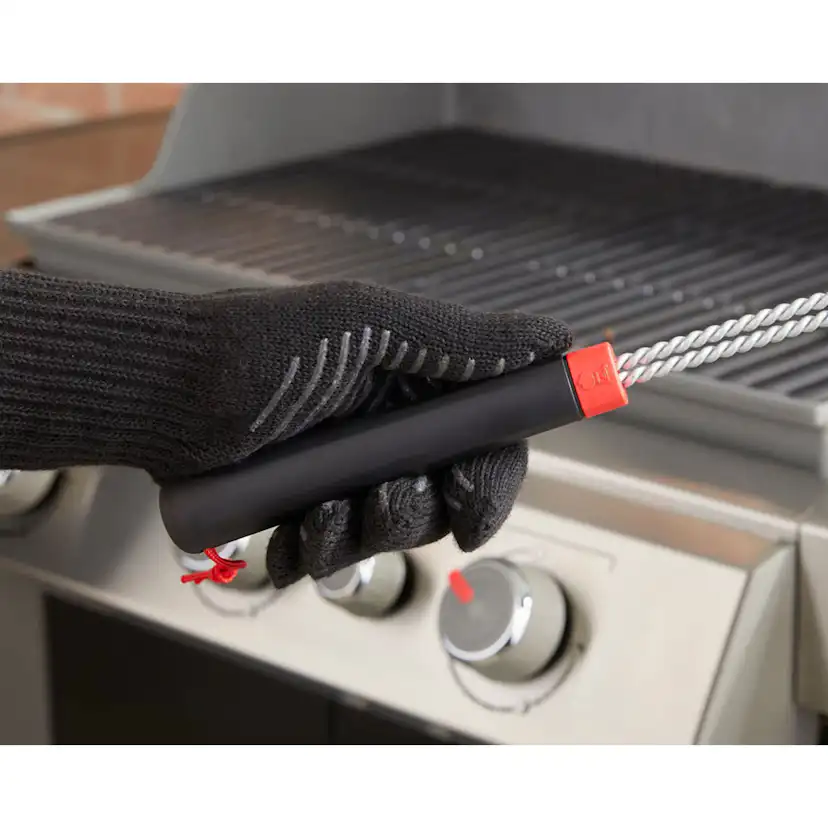 Grillborste Weber Tresidig Borste för Grillrengöring 46 cm