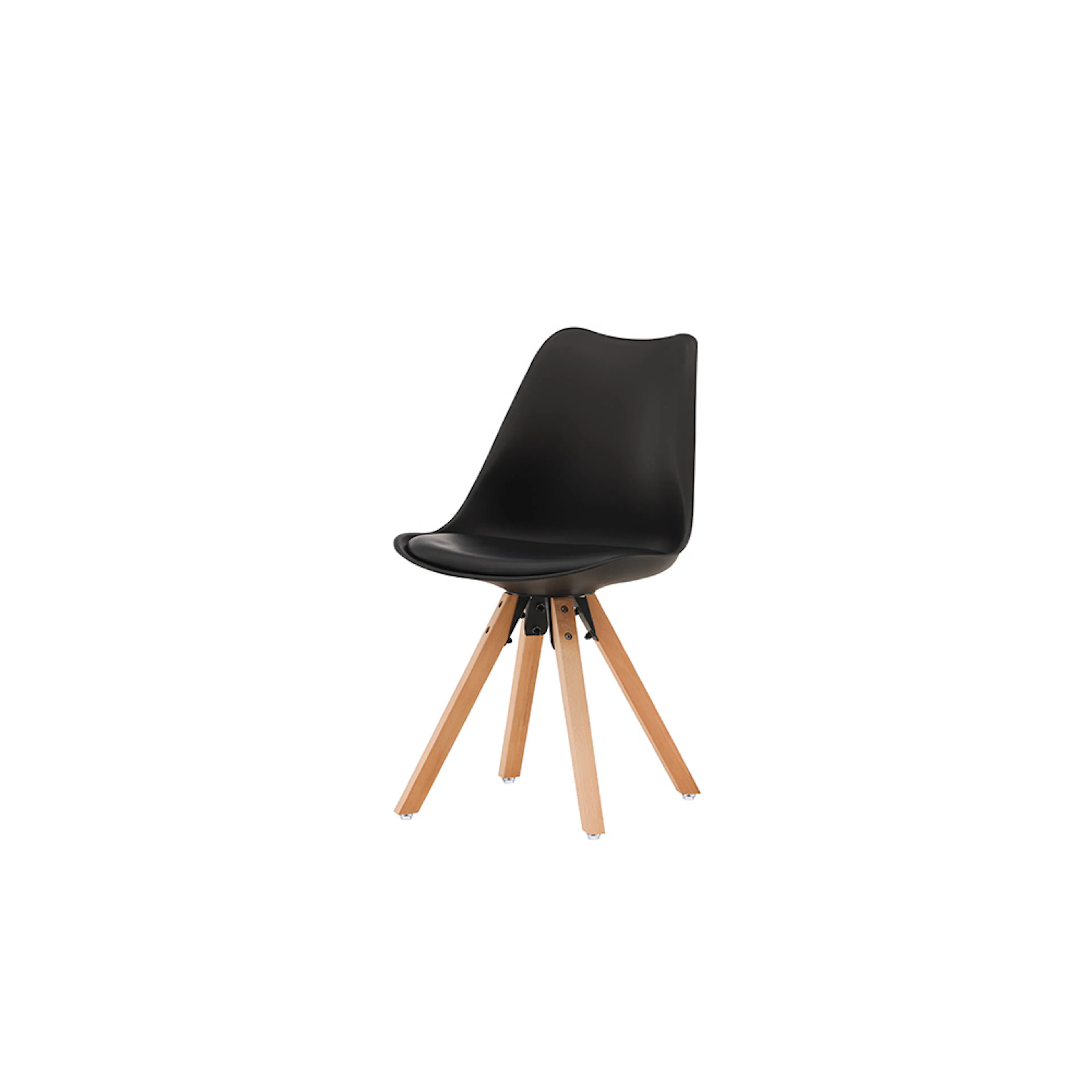 Zeno Dining Chair - Nature woodlook / Black PP Svart/Natur