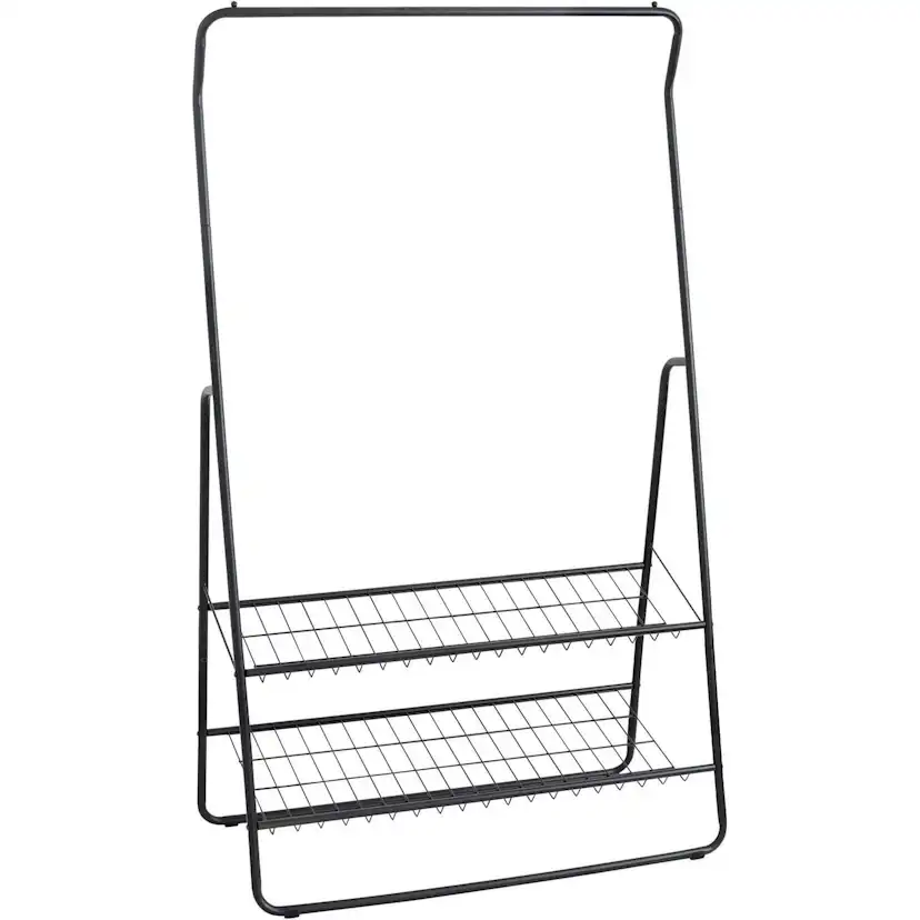 Klädställning WENKO Shiva En Klädstång med 2 Hyllor