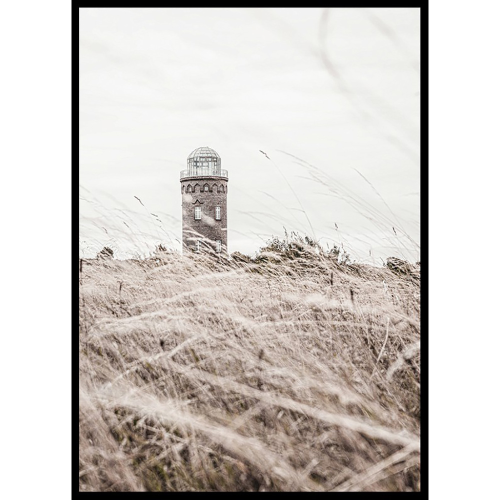 Poster Gallerix Lighthouse In Field