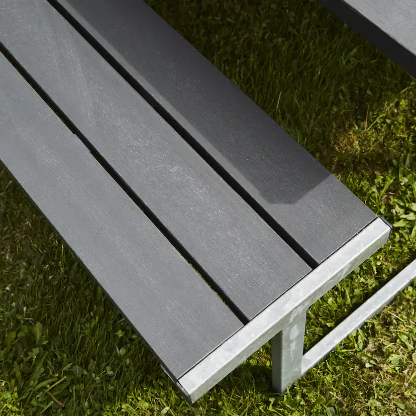 Picknickbord Hortus Nonwood Antracit Galvaniserad Ram Njord