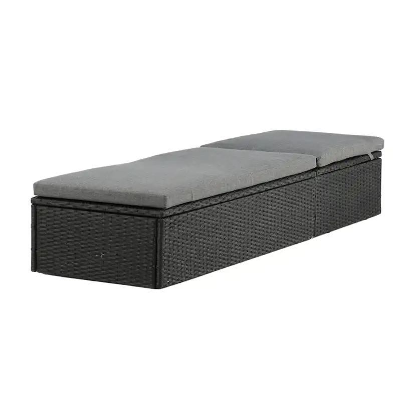 Solsäng Venture Home Quad Svart Konstrotting Utomhus