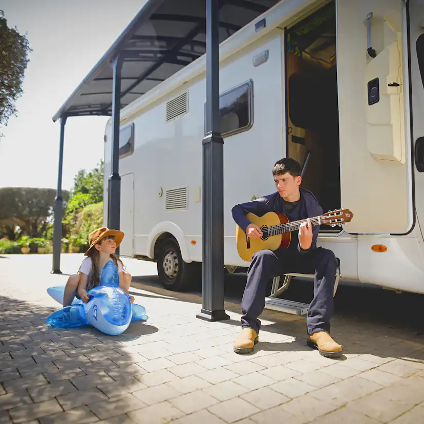 Carport Canopia by Palram Alpine I Metall För Husbil 3,6x13 m