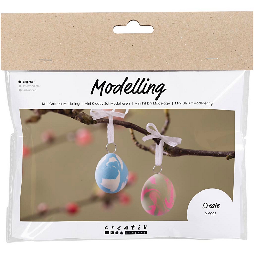 DIY-kit Creativ Company Modellera Marmorerade Ägg