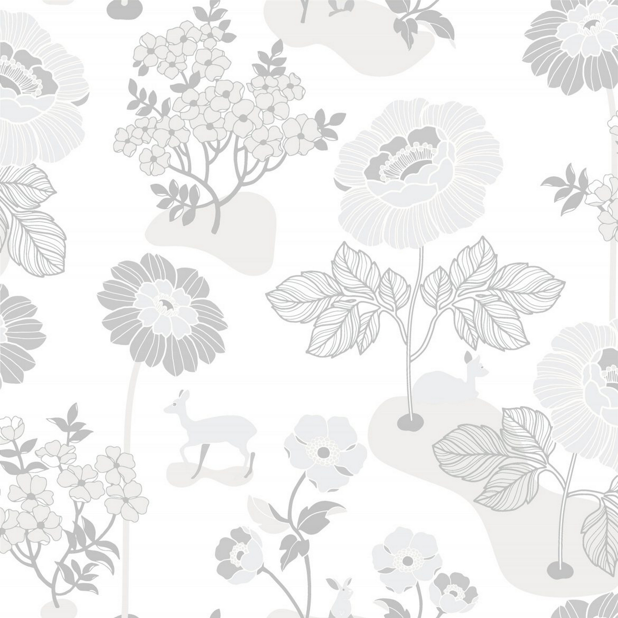 Tapet Duro 1900 Blomsteräng Silver 398-01