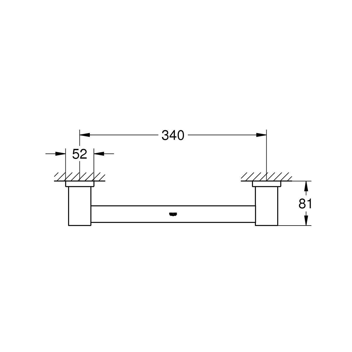 Badkarsgrepp Grohe Essentials Cube