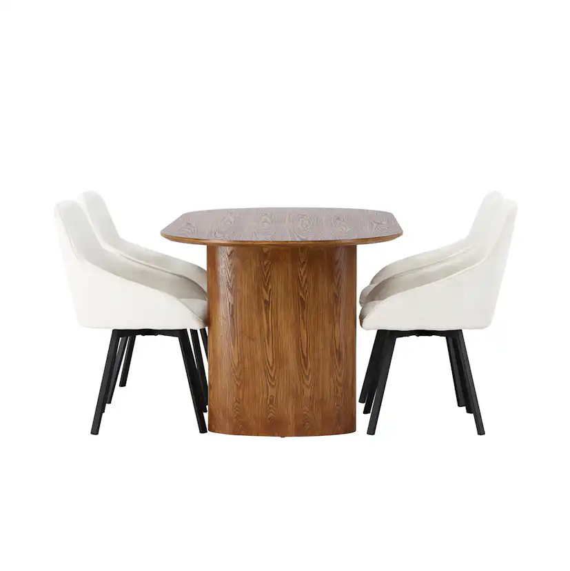 Matgrupp Venture Home Isolde med 4 Rosie Stolar