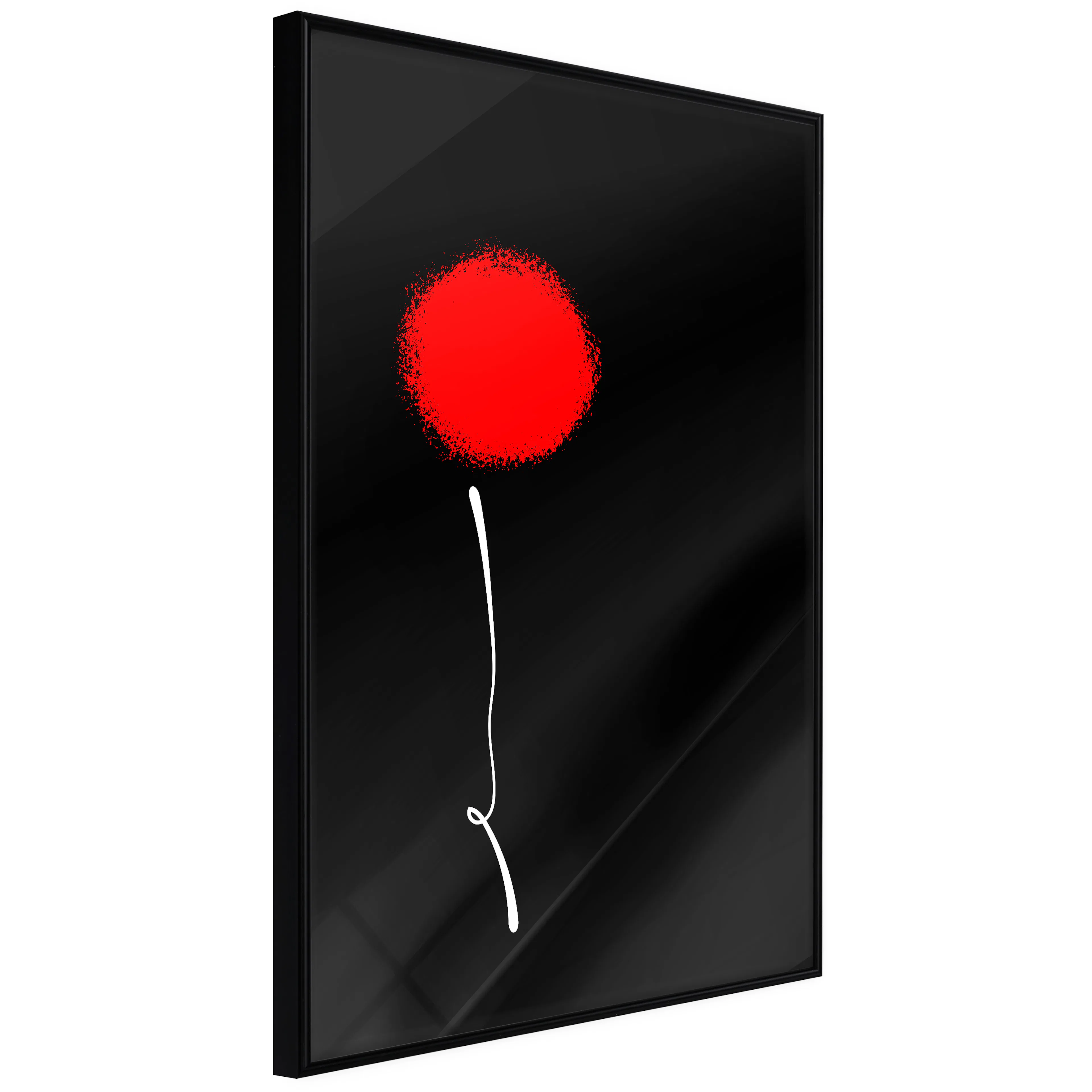 Affisch - Minimalist Flower [Poster] 40x60 Svart ram, 40x60 cm