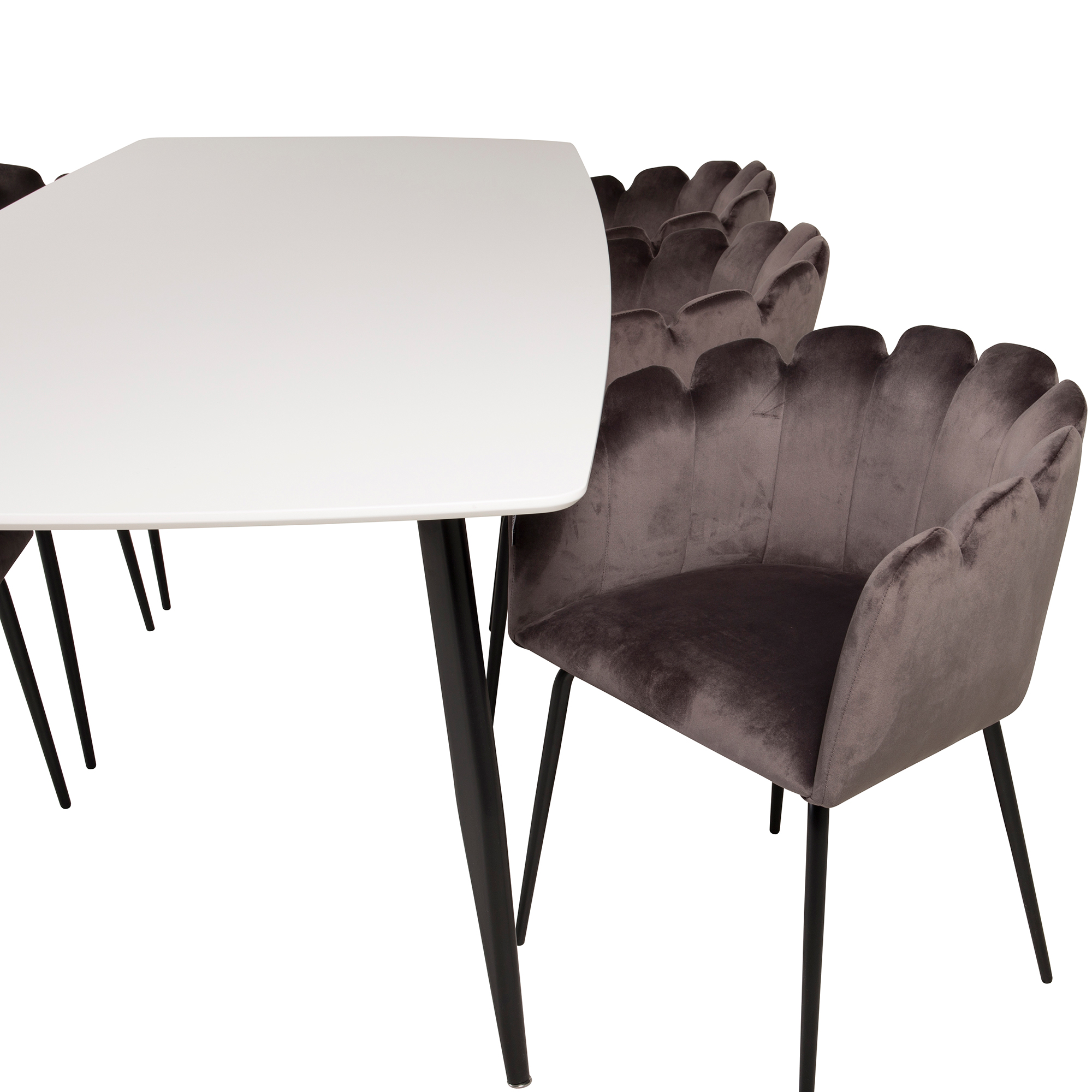 Matgrupp furniture/fashion Poker med 6 Limhamn Stolar