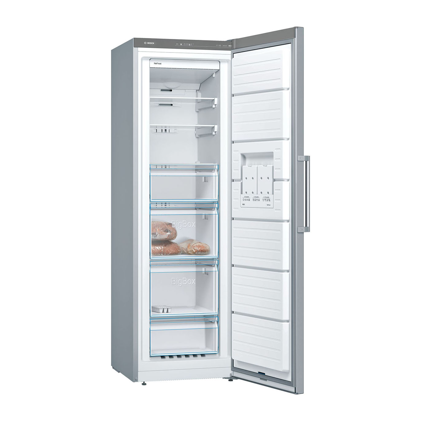 Bosch Serie 4 frysskåp Inox-Look GSN36VLEP Rostfritt Stål