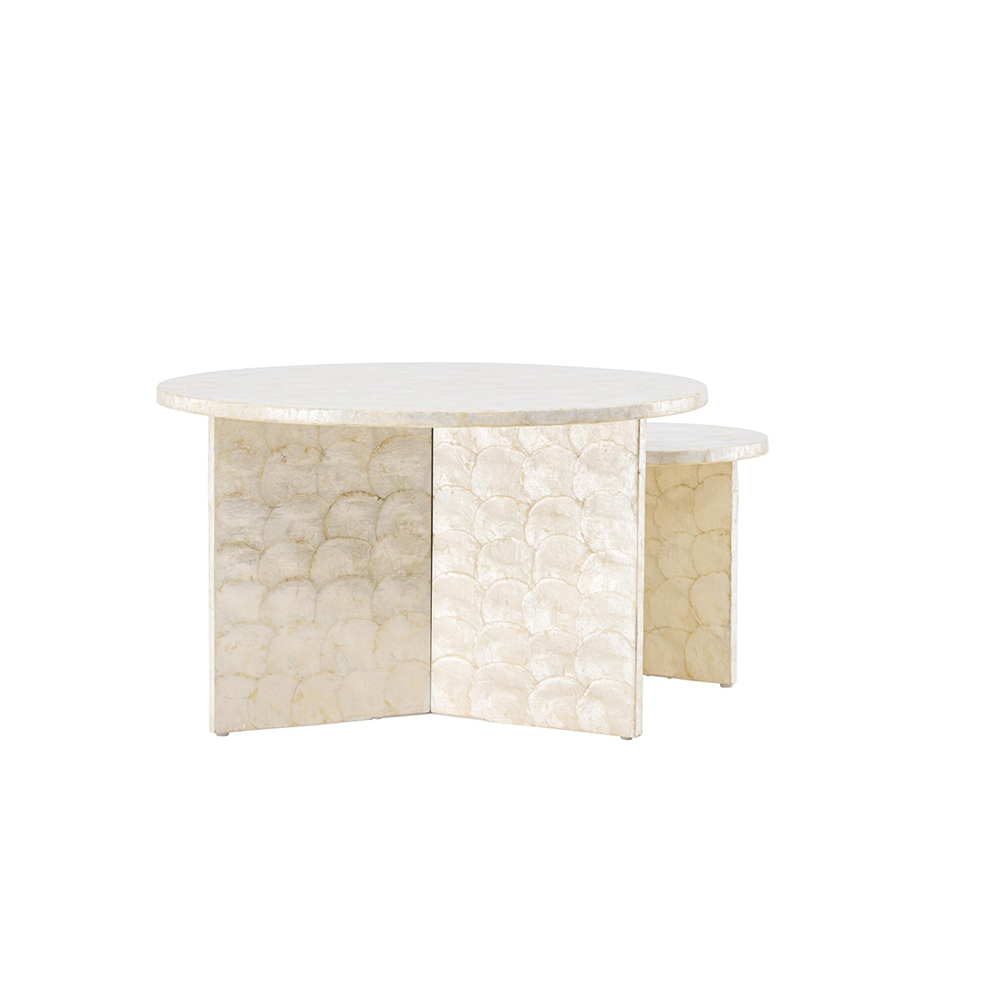 Soffbord Vind Smögen Ø70 cm & Ø40 cm