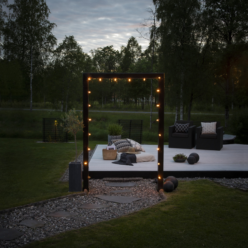 Ljusslinga Gnosjö Konstsmide Partyslinga Startset E27 20 st LED-lampor Amber