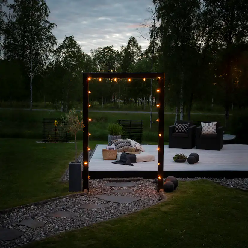 Ljusslinga Gnosjö Konstsmide Partyslinga Startset E27 20 st LED-lampor Amber