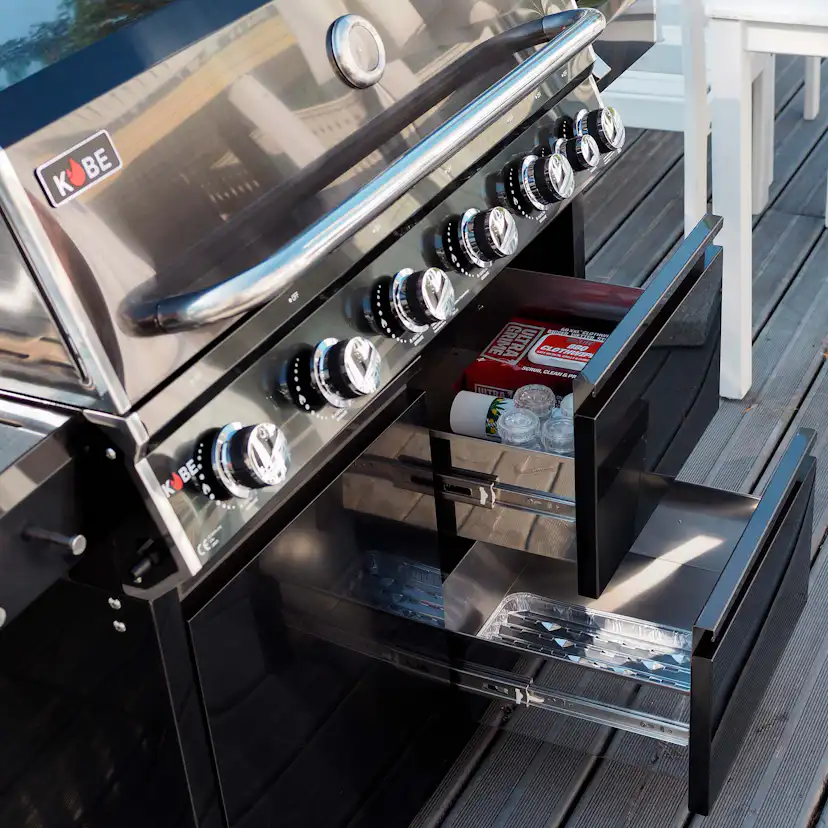 Gasolgrill Kobe Premium 6+1 Svart