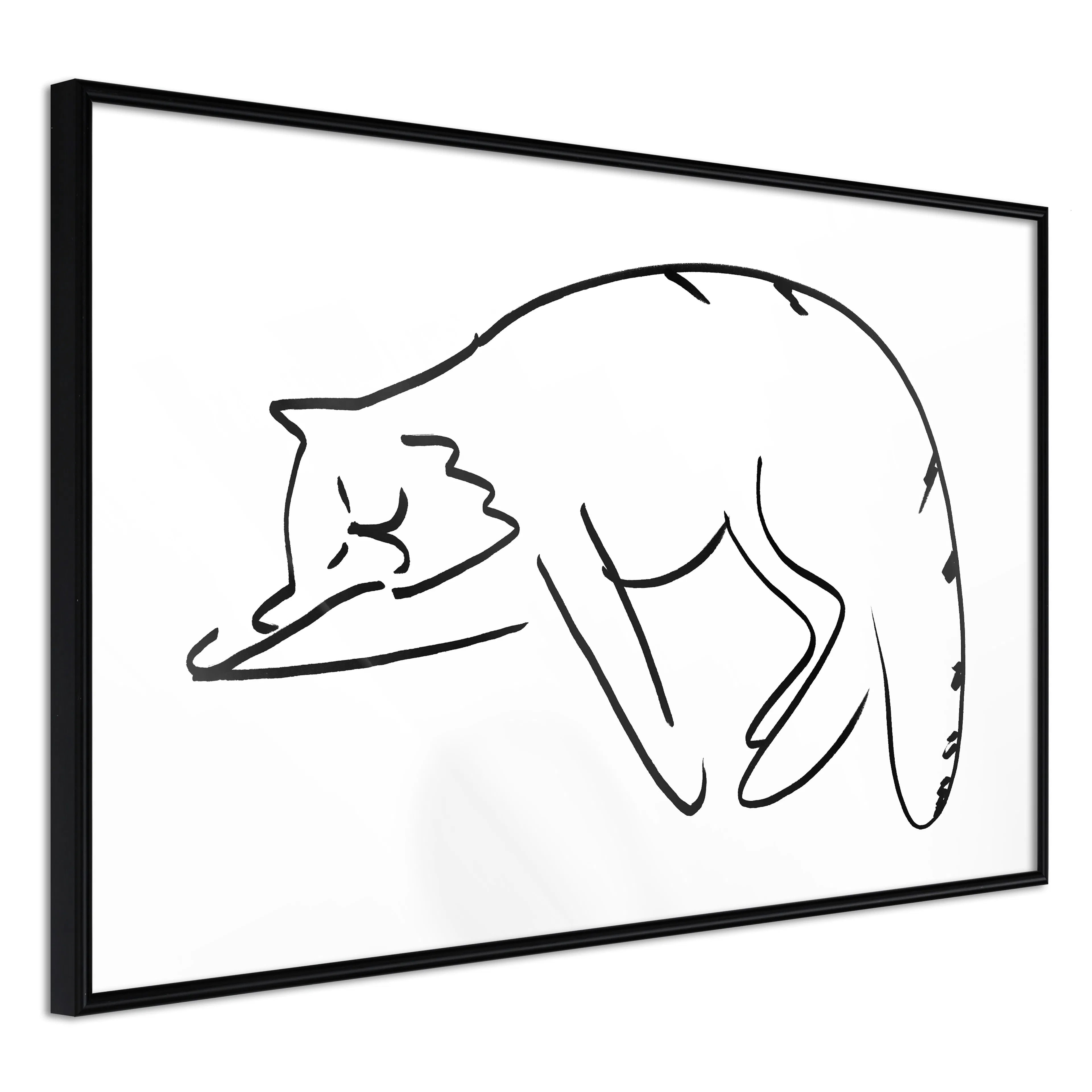 Affisch - Cat's Dreams [Poster] 60x40 Svart ram, 60x40 cm