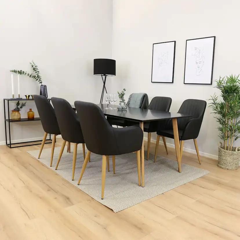 Matgrupp Venture Home Polar med 6 Comfort stolar