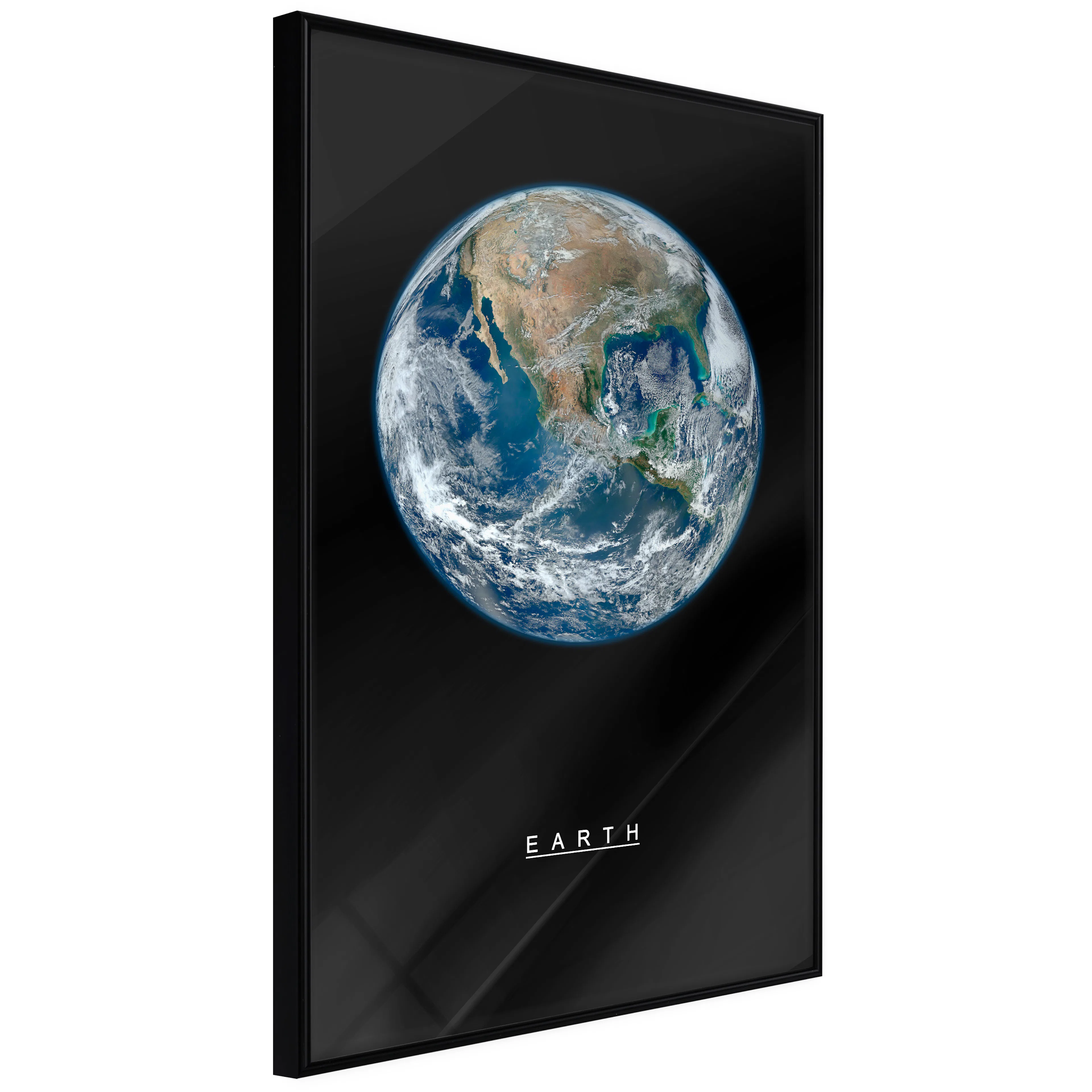 Affisch - Earth [Poster] 20x30 Svart ram, 20x30 cm