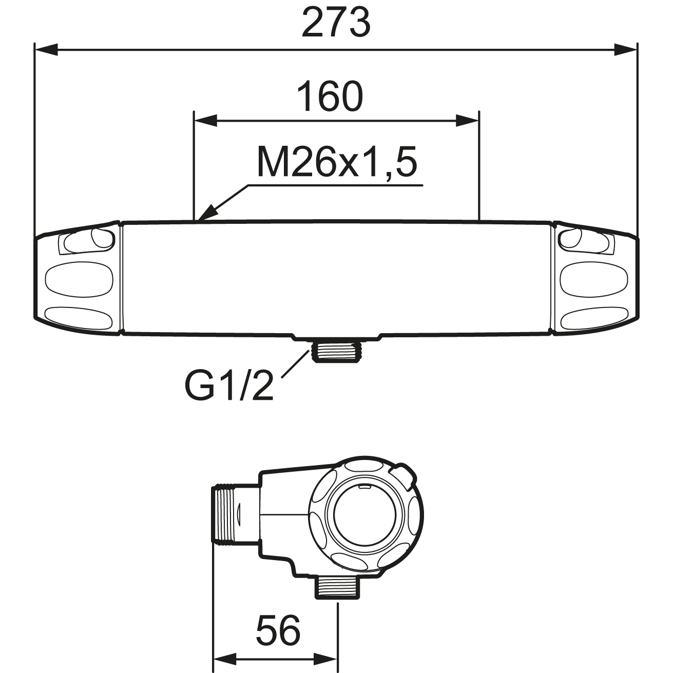 Duschblandare FM Mattsson 9000XE 160 cc