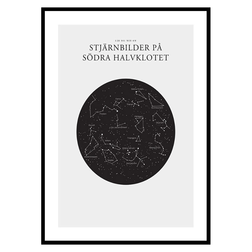 Poster Gallerix Stjärnbilder På Södra Halvklotet