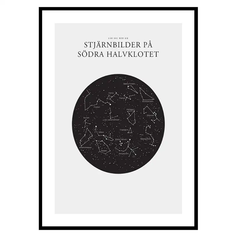 Poster Gallerix Stjärnbilder På Södra Halvklotet