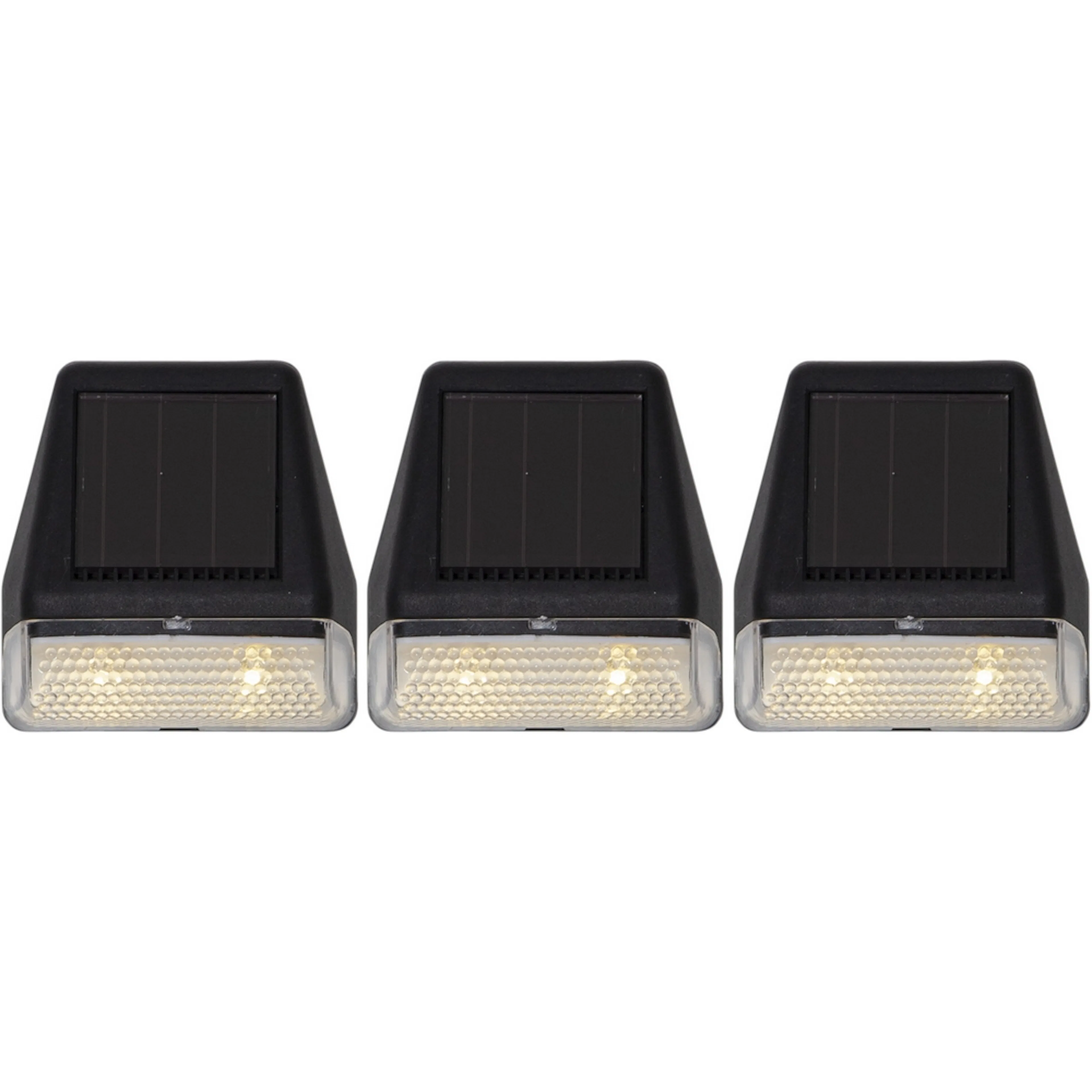 Solcells-vägglykta Star Trading Wally Mini 3-pack