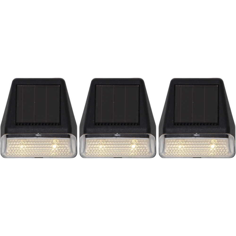 Solcells-vägglykta Star Trading Wally Mini 3-pack