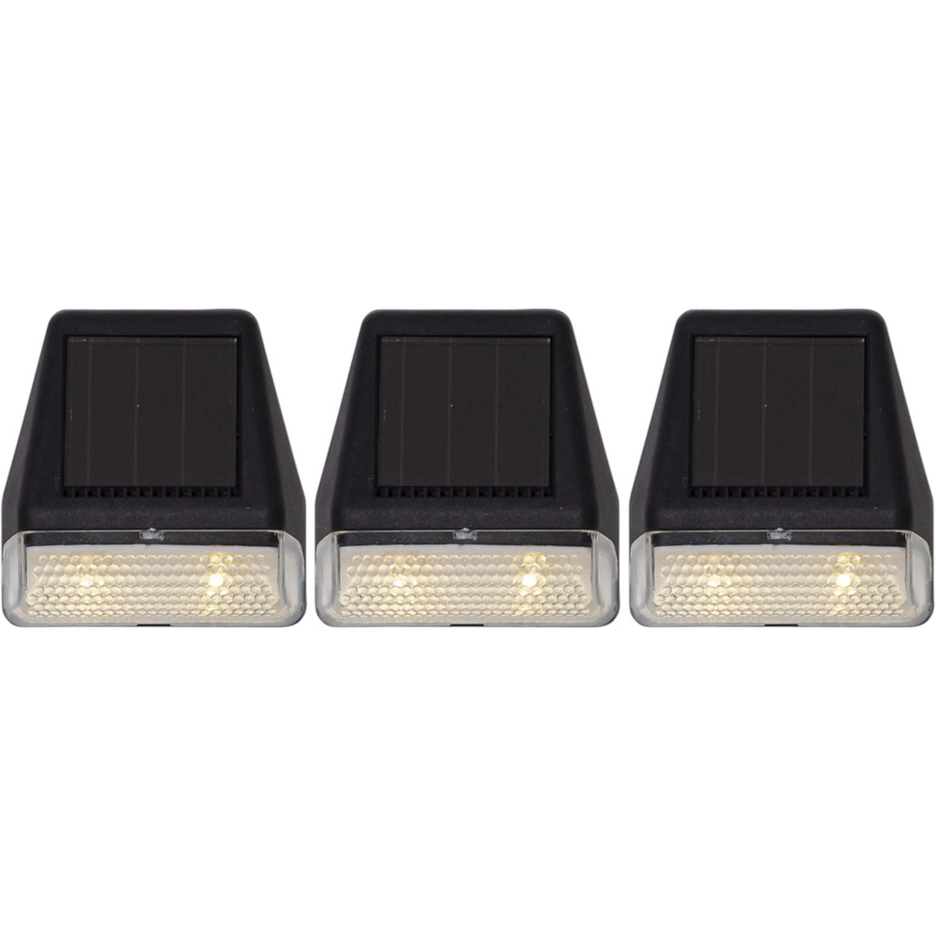 Solcells-vägglykta Star Trading Wally Mini 3-pack