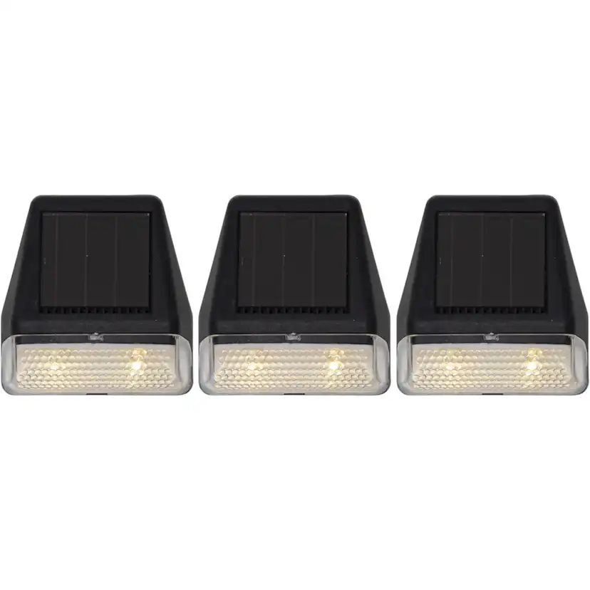 Solcells-vägglykta Star Trading Wally Mini 3-pack