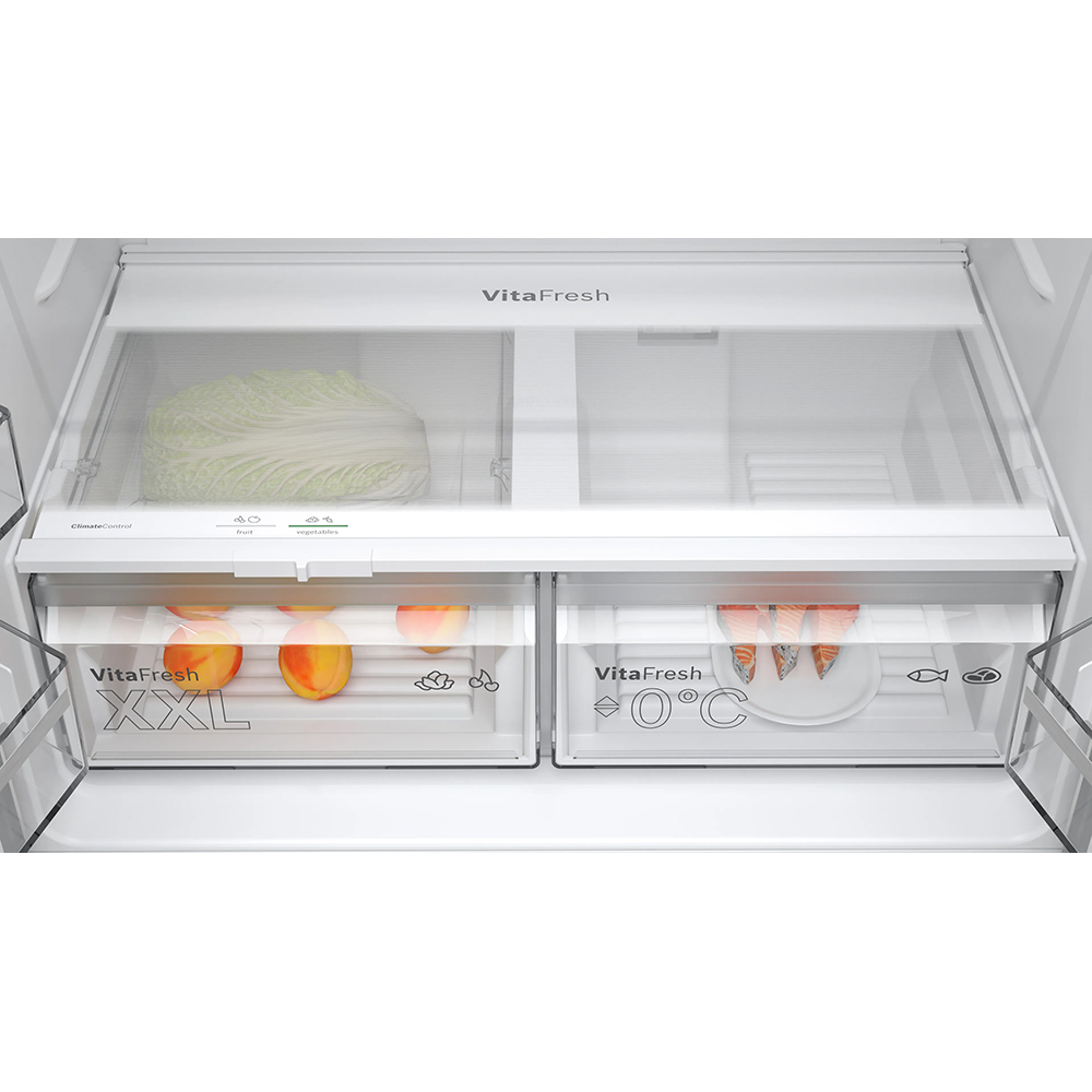 Kyl & Frys Bosch Side by Side Serie 4 KFN96VPEA French Door Silver