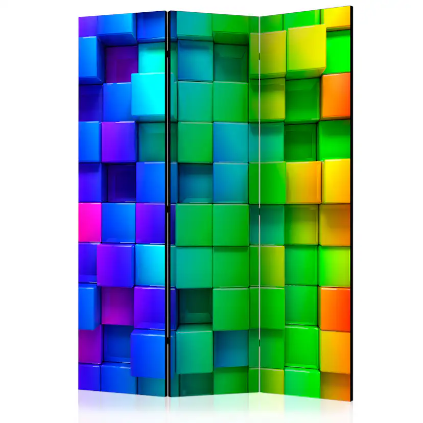 Rumsavdelare Arkiio Colourful Cubes 135x172 cm