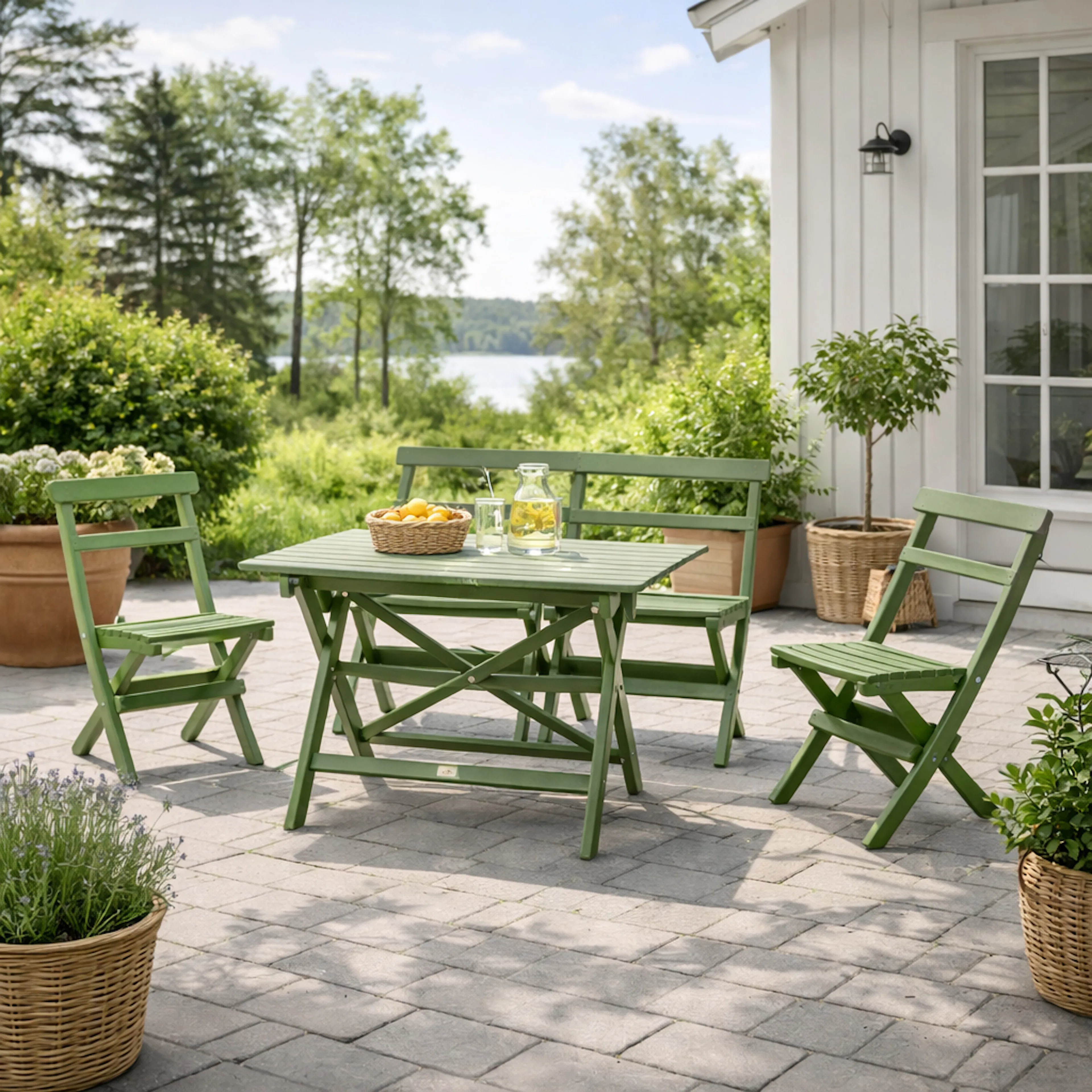 Torparen grupp, 4 delar green Grön