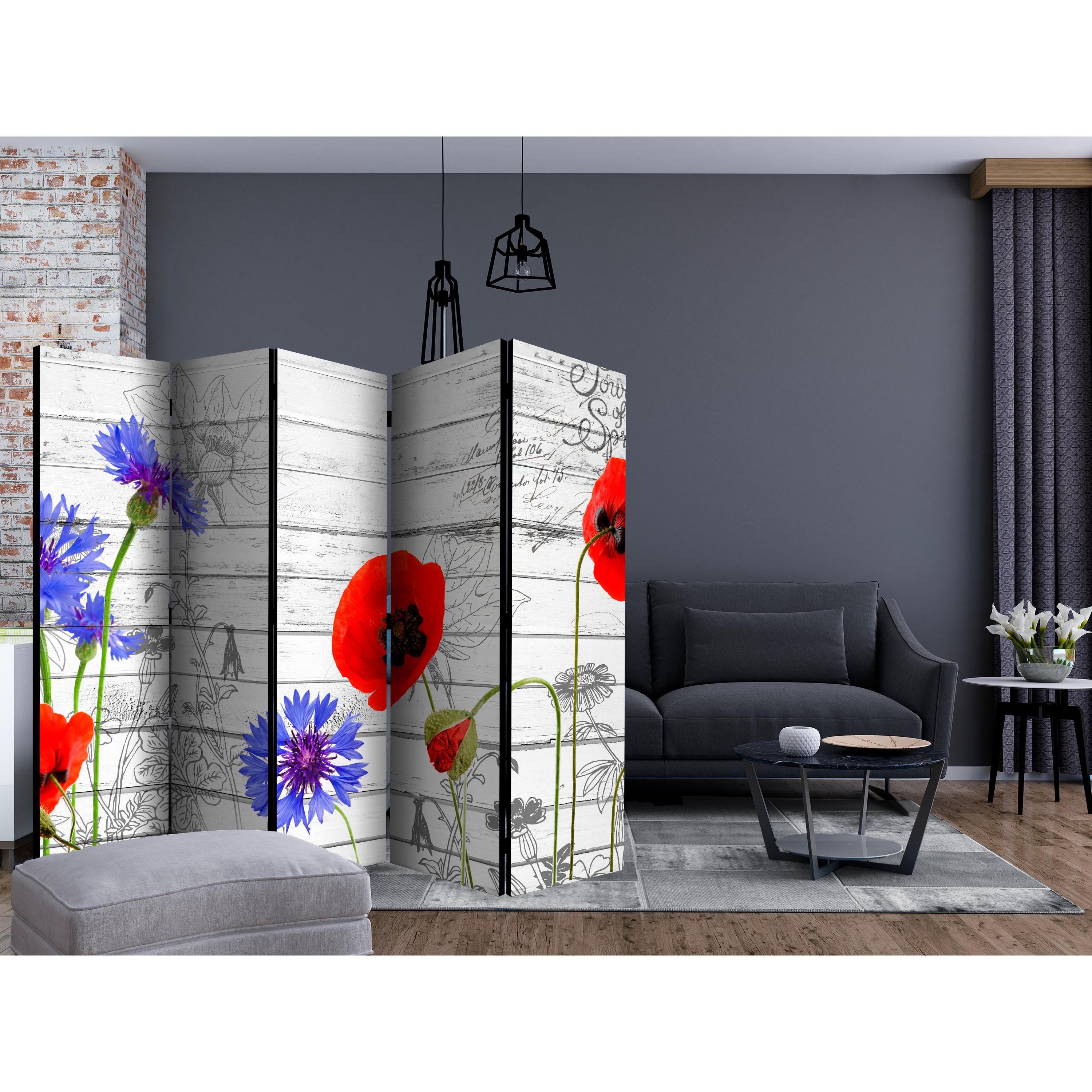 Rumsavdelare Arkiio Wildflowers II 225x172 cm