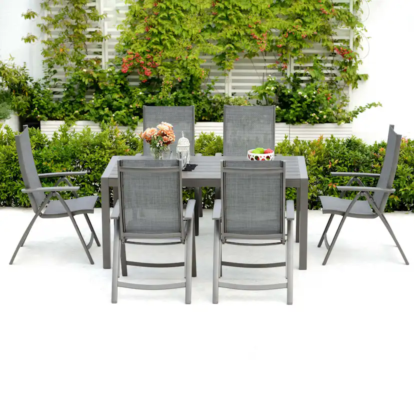 Matgrupp Utomhus LifestyleGarden Solana 163 cm 4 positionsstolar