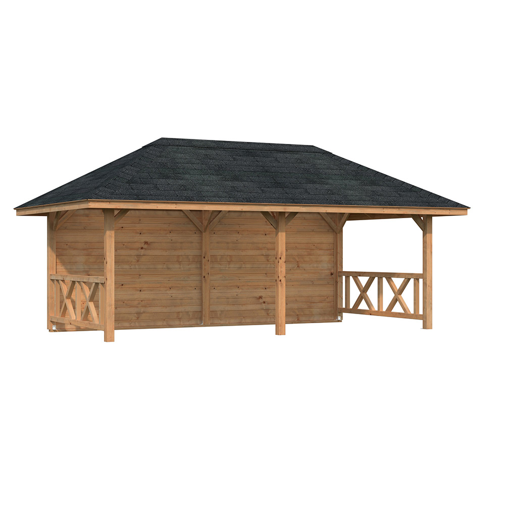 Bianca 16,6 m2 Set2 brun impregnerad Färg: Brun impregnerad
