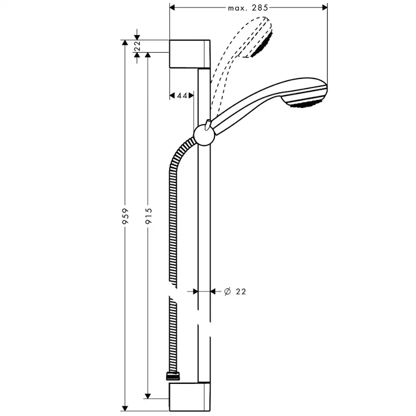 Duschset Hansgrohe Crometta 85 1jet