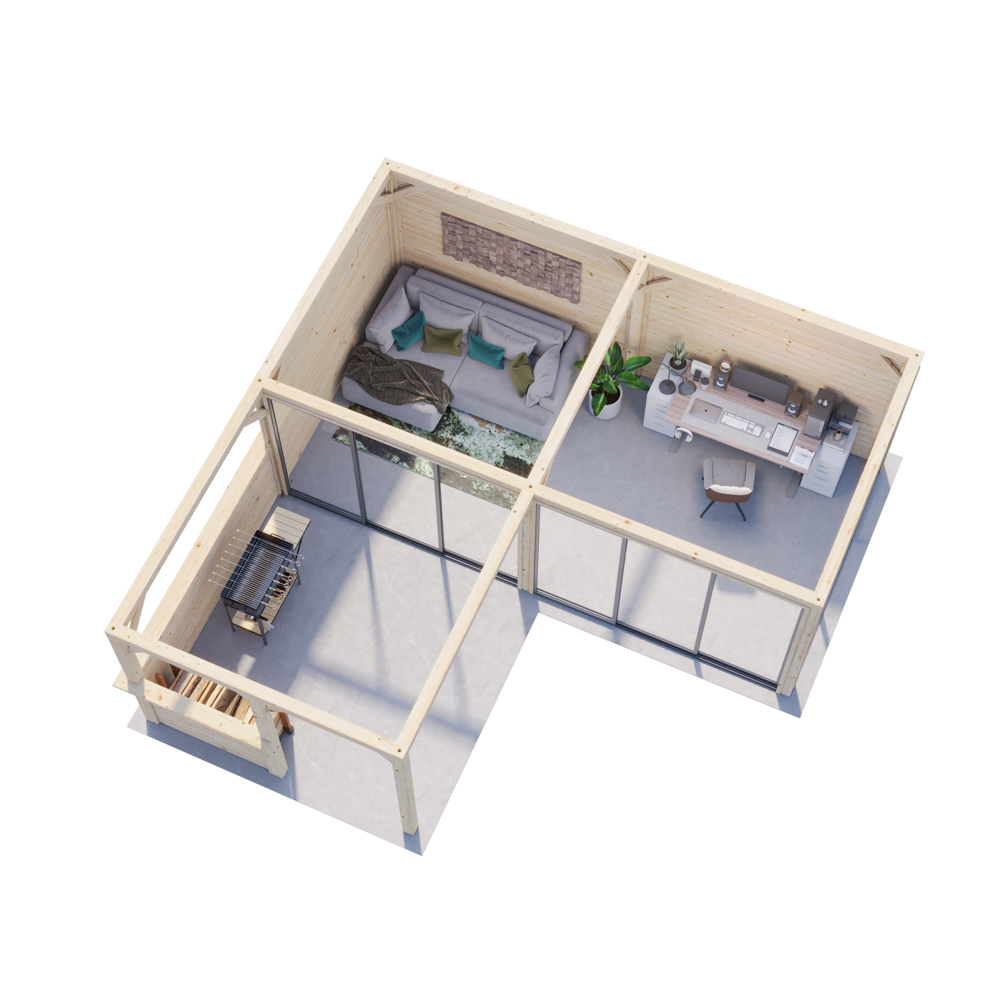 Uterum Palmako Bianca 24,9 m2 Set 523 Slide Plus