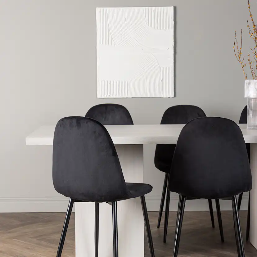 Matgrupp Venture Home Olga med 6 st Polar stolar