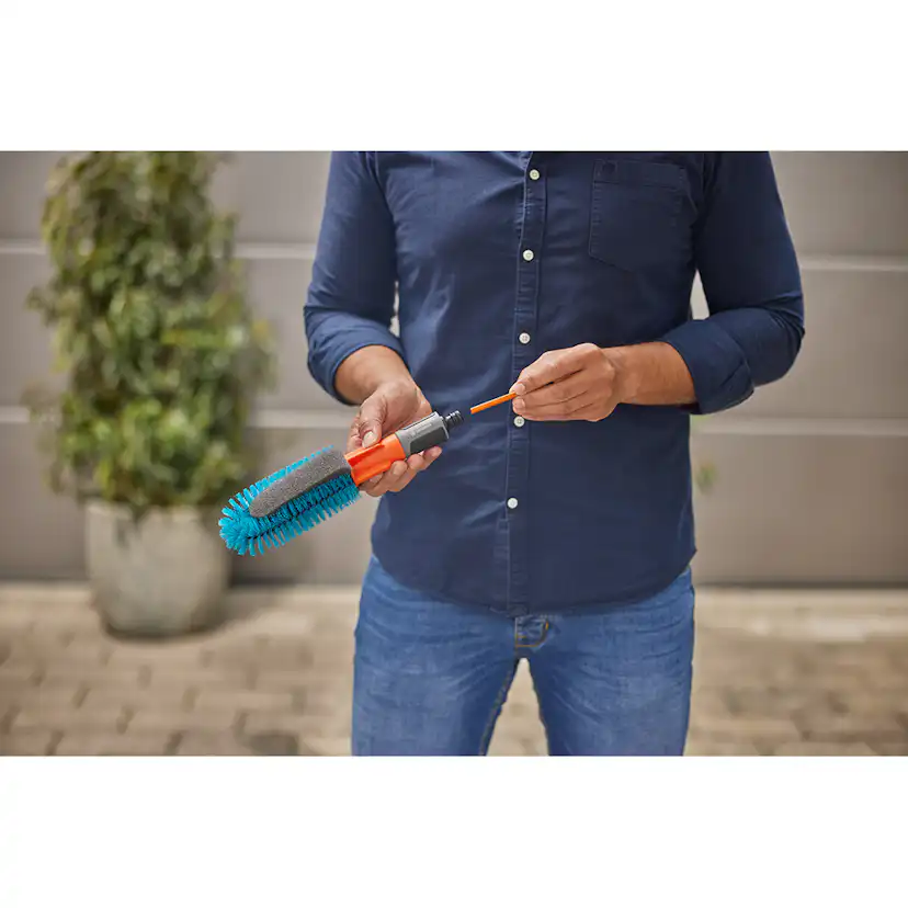 Cykeltvättborste Gardena Cleansystem Set med Shampostavar