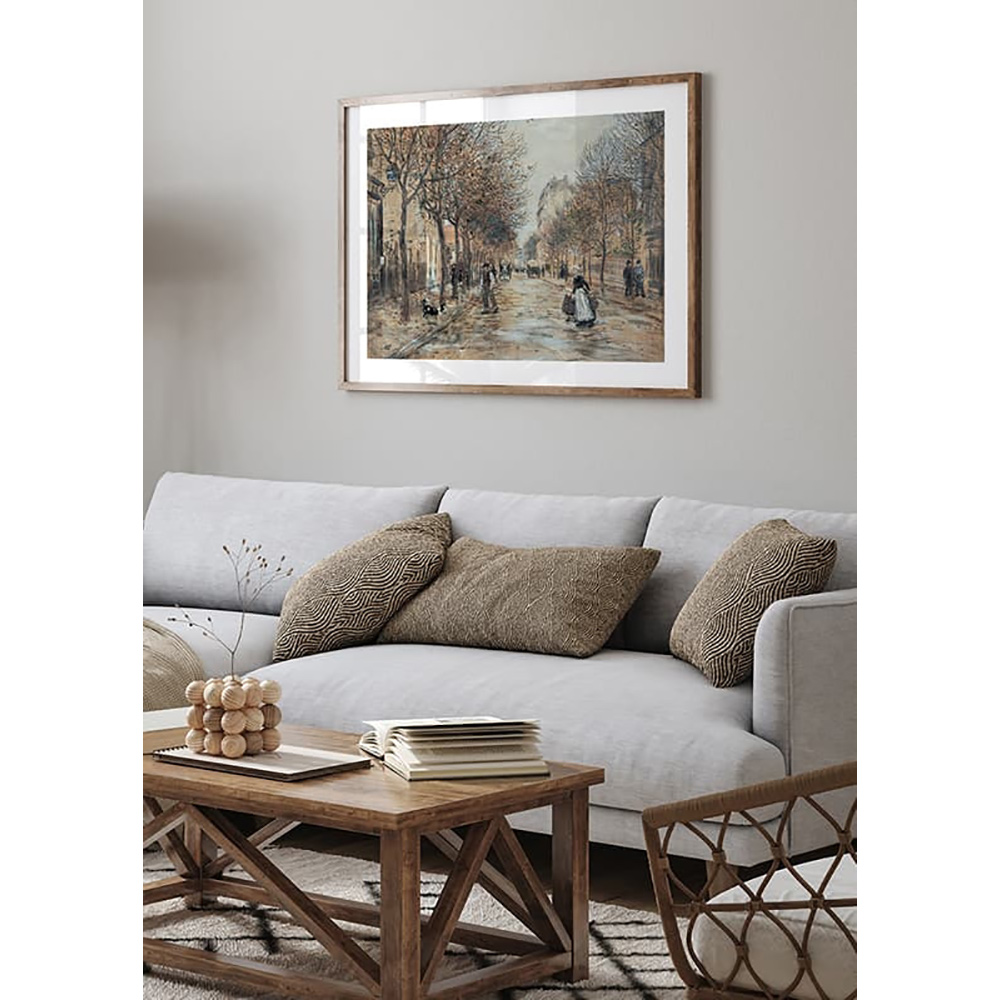 Poster Gallerix Street In Asnières By Jean-Franҫois Raffaëlli