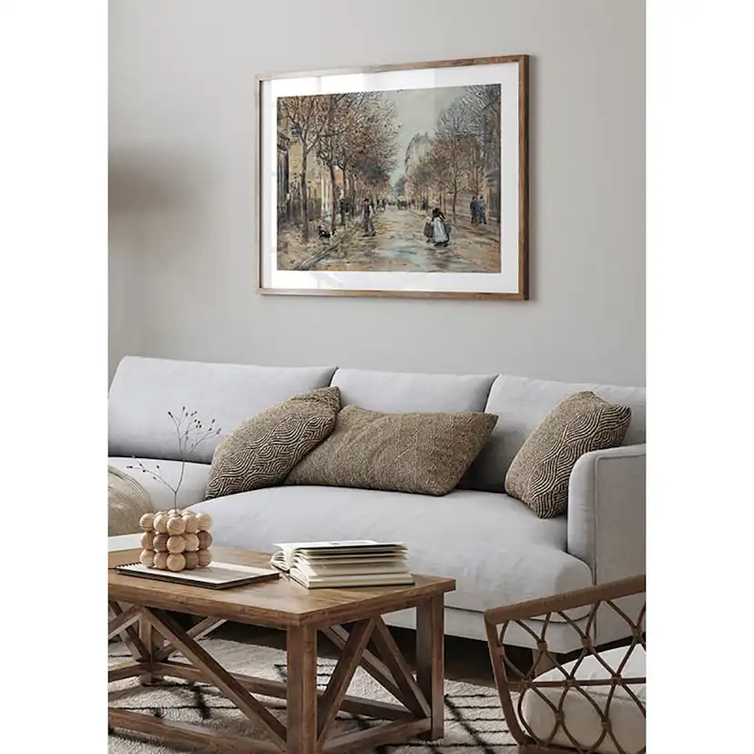 Poster Gallerix Street In Asnières By Jean-Franҫois Raffaëlli