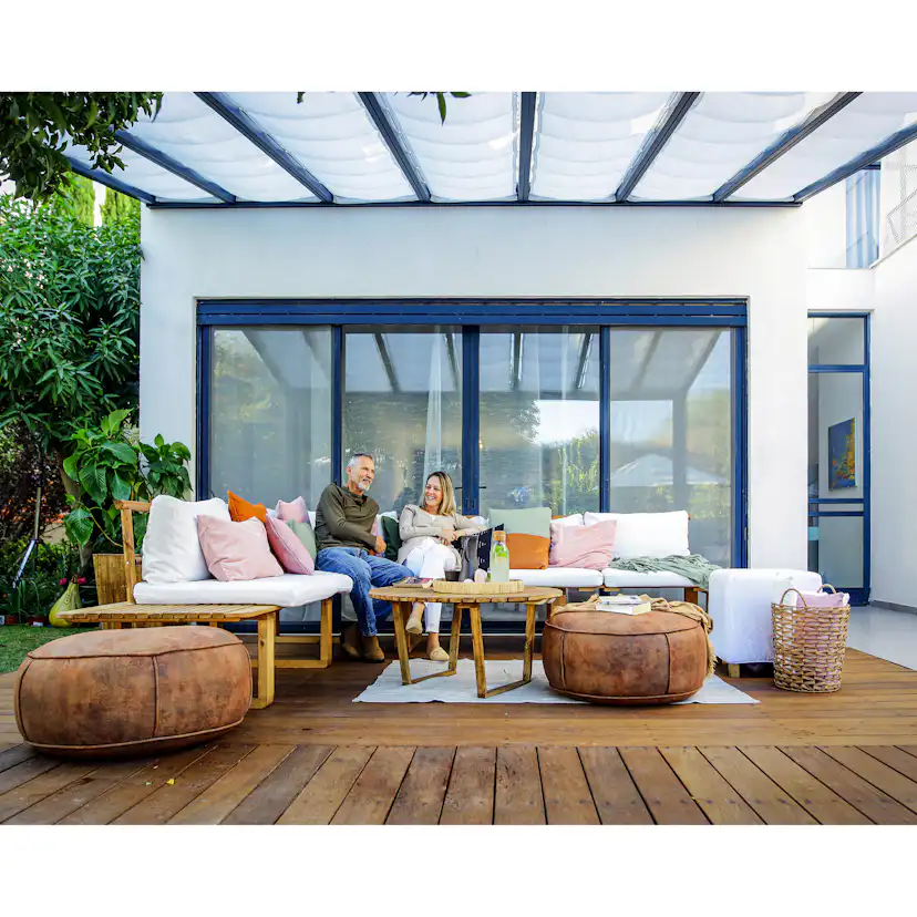 Gardinset Canopia by Palram Skuggkit Till Pergola Stockholm 3,4 x 6,6 m Vitt