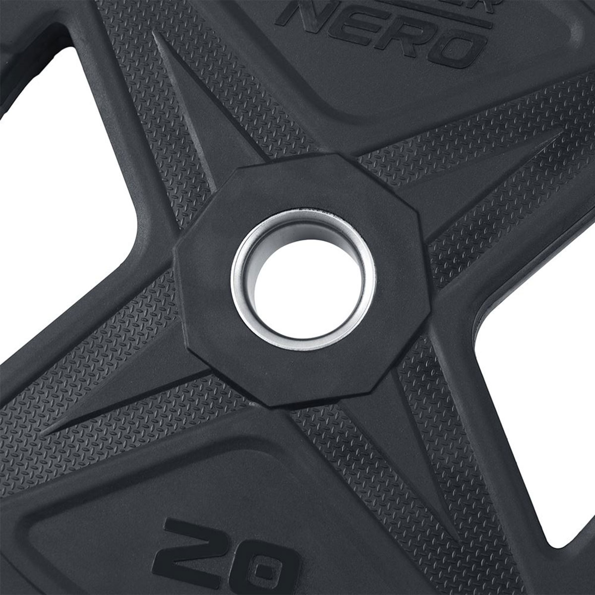 Viktskiva Master Fitness Nero Rubber