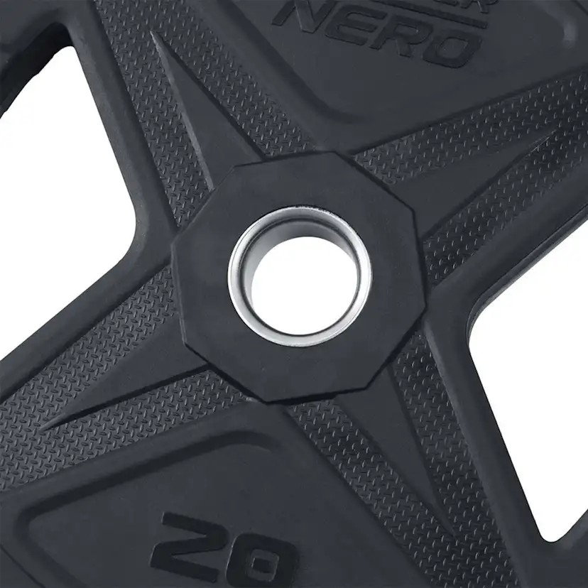 Viktskiva Master Fitness Nero Rubber