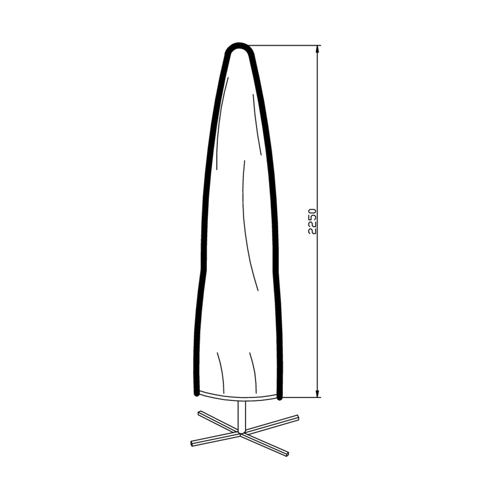 Parasollskydd Venture Home 225 cm Skydd till Parasoll Utomhus, Polyester