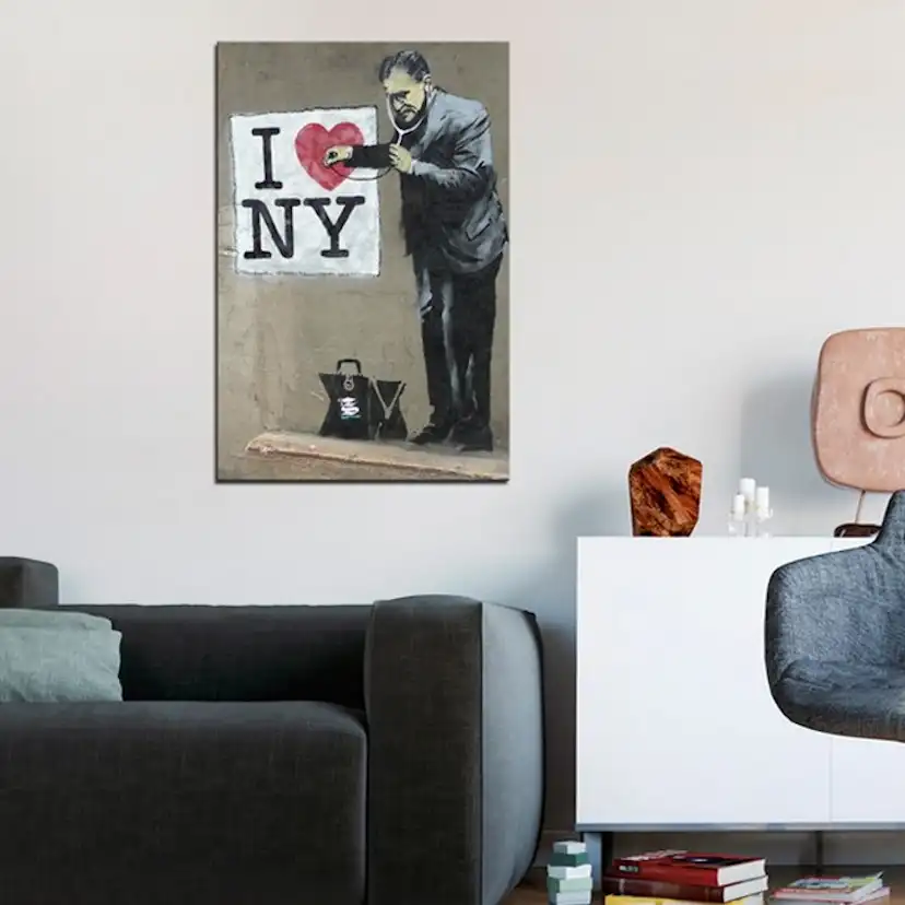 Tavla Arkiio I Love New York By Banksy