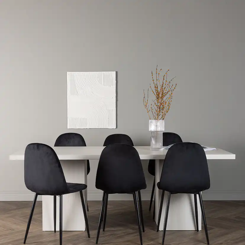 Matgrupp Venture Home Olga med 6 st Polar stolar