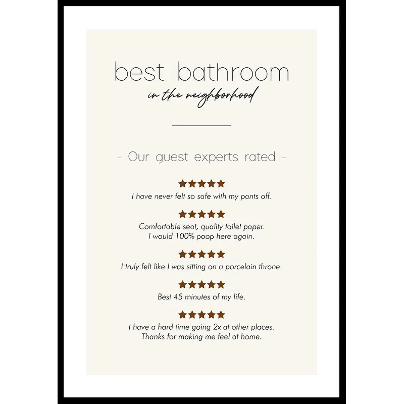 Poster Gallerix Best Bathroom